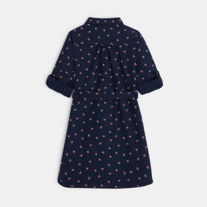 Avis Robe chemise imprimée bleue fille OKAIDI 3