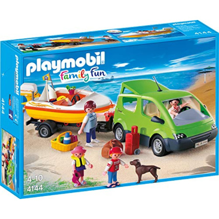 Avis Playmobil Family Fun - Voiture familiale avec remorque porte-bateaux PLAYMOBIL 1