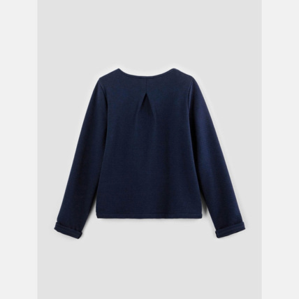 Avis Gilet molleton pressionné bleu fille OKAIDI 2