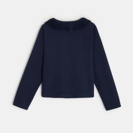 Avis Cardigan à col collerette bleu fille OKAIDI 4