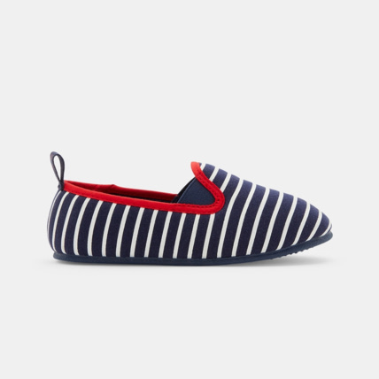 Avis Chaussons rayés bleus garçon OKAIDI 1