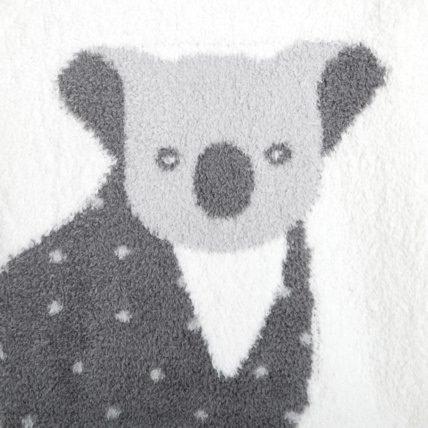 Avis Pull fluffy jacquard koala blanc fille OKAIDI 3