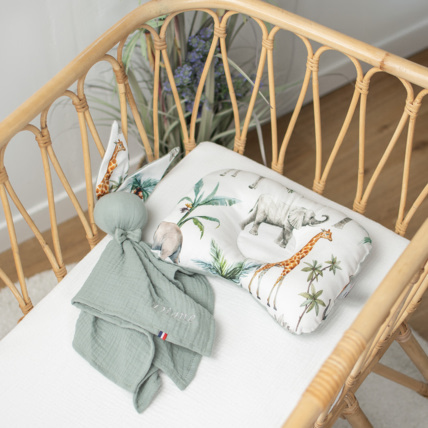 Avis Coussin cale-tête ergonomique en coton Safari Sevira Kids 2