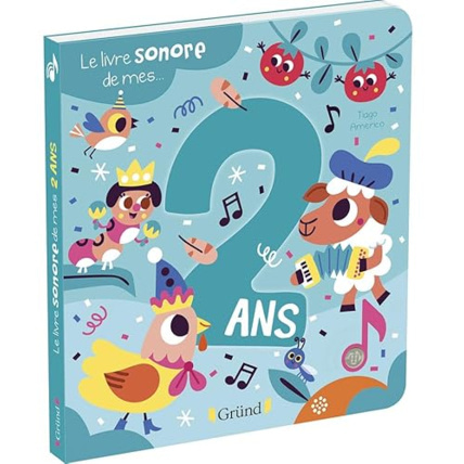 Avis Le livre sonore de mes 2 ans – Livre sonore avec 6 puces – À partir de 2 ans Gründ 1