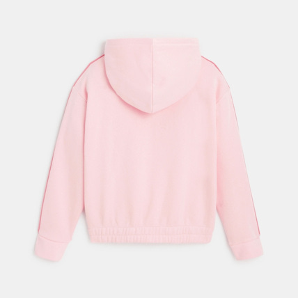 Avis Sweat-shirt à capuche à message rose fille OKAIDI 3