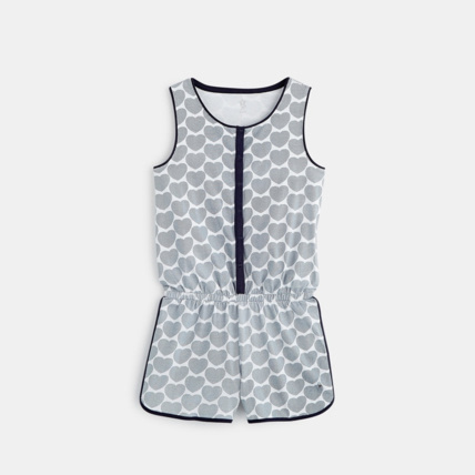 Avis Combi-short imprimé bleu fille OKAIDI 1