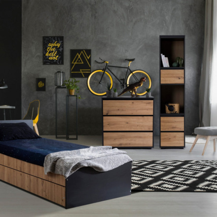 Avis Meuble colonne avec 2 niches de rangement et 3 tiroirs DALIA LITTLE SKY BY KLUPS 2