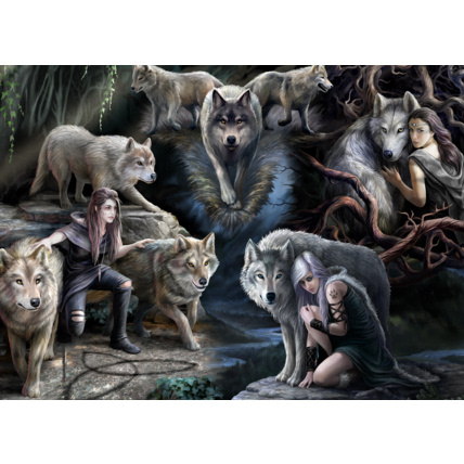 Avis Puzzle Anne Stokes - Wolf Collage BLUEBIRD PUZZLE 1