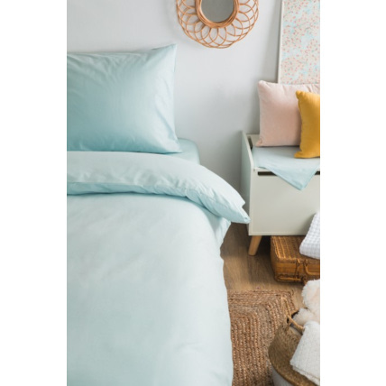 Avis Housse de couette unie en Coton Bio pour lit 1 personne KADOLIS 2