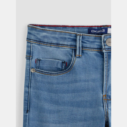 Avis Jean slim hyper stretch bleu garçon OKAIDI 3