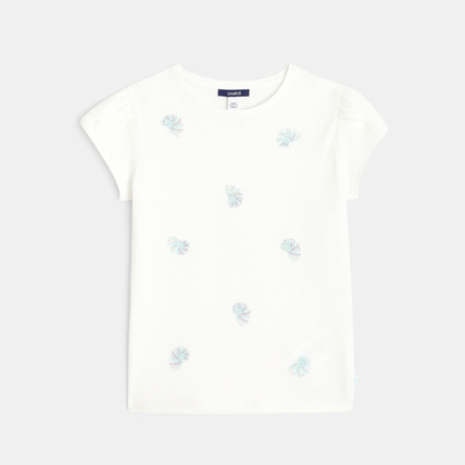Avis T-shirt à motifs fantaisie vert fille OKAIDI 1