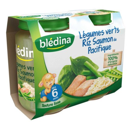 Avis Pot Légumes verts Riz Saumon du Pacifique 2x200g Blédina 1