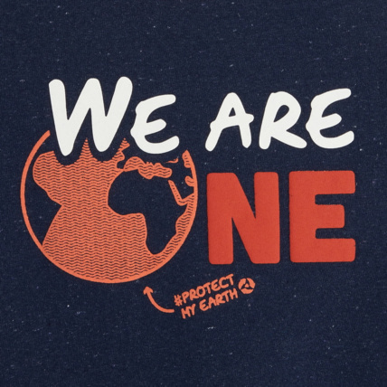 Avis T-shirt 60% en coton recyclé WE ARE ONE bleu garçon OKAIDI 3
