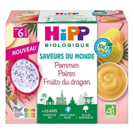 Avis Coupelles Pomme Poire Pitaya Bio HIPP 1