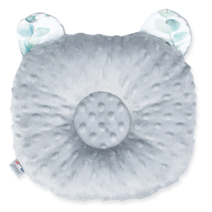 Avis Coussin anti tête plate réversible en minky, Eucalyptus Sevira Kids 2