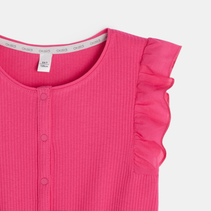 Avis Combi-short côtelée rose fille OKAIDI 2