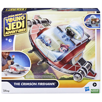 Avis Vaisseau Crimson Firehawk avec figurines - Young Jedi Adventures SPIN MASTER 1