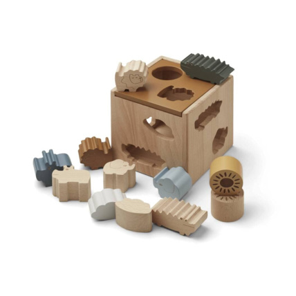 Avis Cube de puzzle Gary Safari/golden caramel multi mi LIEWOOD 1