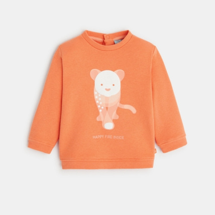 Avis Sweat molleton félin orange OBAÏBI 1
