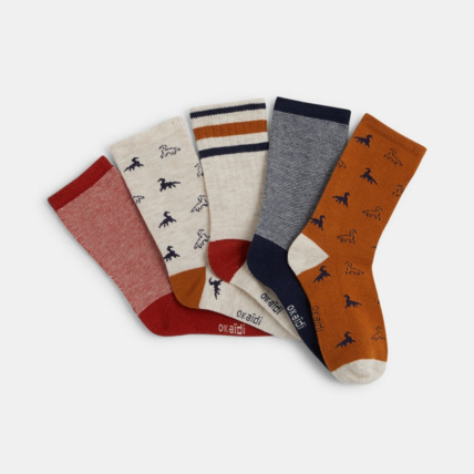 Avis Chaussettes fantaisie (lot de 5) orange garçon OKAIDI 2