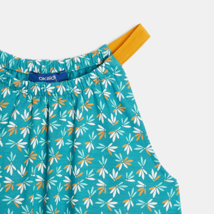 Avis Robe à bretelles imprimée bleue fille OKAIDI 3