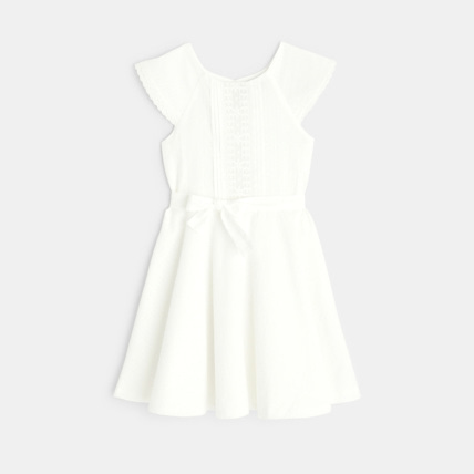 Avis Robe rétro romantique blanche fille OKAIDI 2