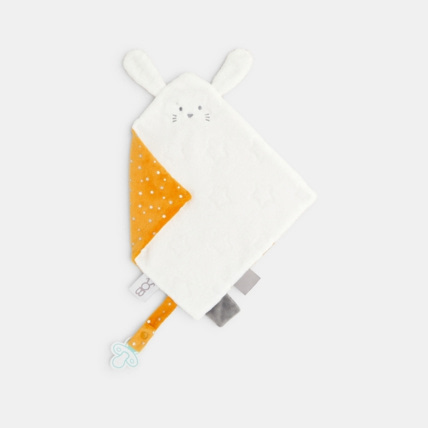 Avis Doudou velours plat lapin orange OBAÏBI 1