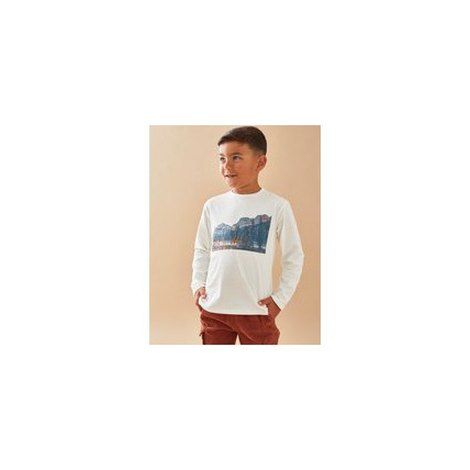 Avis T-shirt longues manches imprimé montagne NOUKIE'S 1