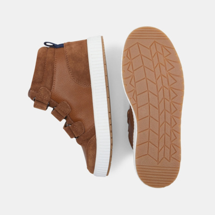 Avis Baskets mix matière à scratchs beige garçon OKAIDI 3