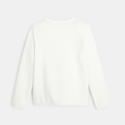 Avis Sweat colorblocks bande satin blanc fille OKAIDI 4