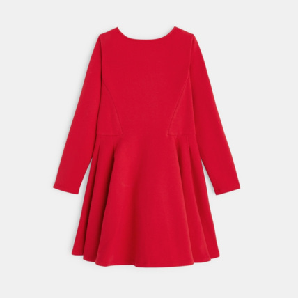 Avis Robe unie en jersey milano rouge fille OKAIDI 3