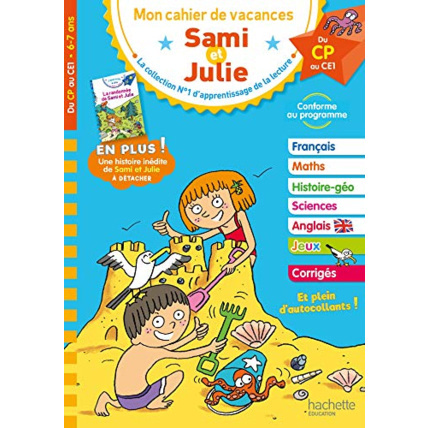 Avis Sami et Julie - Du CP au CE1 - Cahier de vacances 2023 Hachette Éducation 1