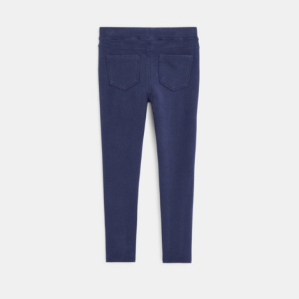 Avis Leggings en jersey uni bleu fille OKAIDI 4