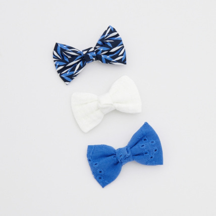 Avis Barrettes nœuds papillon imprimés (lot de 3) bleu fille OKAIDI 1