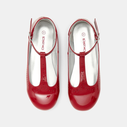 Avis Ballerines vernies à boucle rouges fille OKAIDI 2