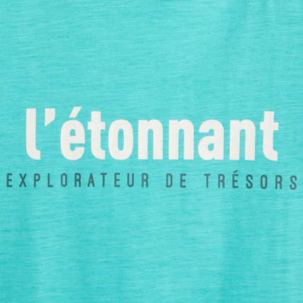 Avis T-shirt jersey flammé Explorateur bleu garçon OKAIDI 2