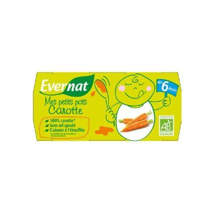 Avis Rigolote la carotte - Petits pots Carotte 2x120g EVERNAT 1