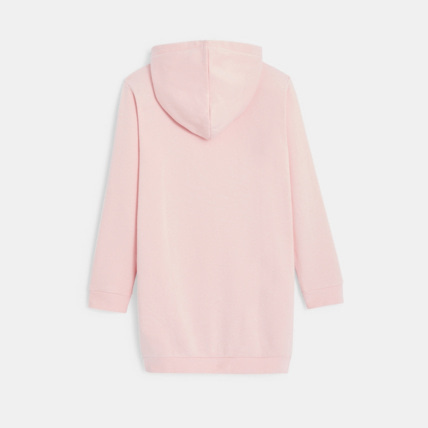 Avis Robe-sweat-shirt à capuche rose fille OKAIDI 3