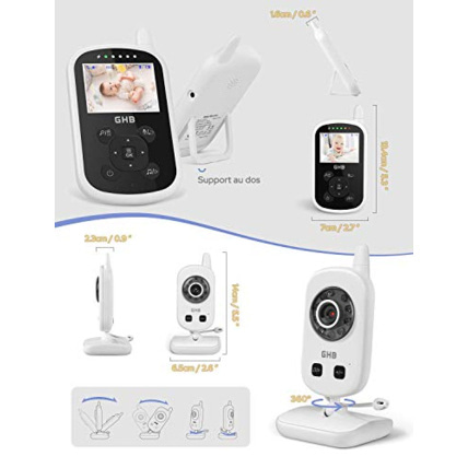 Avis Babyphone vidéo 2.4 pouces GHB 8