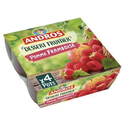 Avis Compote Dessert fruitier - Pomme framboise Andros 1