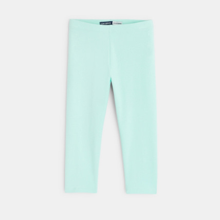 Avis Legging court en jersey bleu fille OKAIDI 1