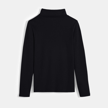 Avis T-shirt col roulé uni noir garçon OKAIDI 2