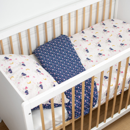 Avis Parure de lit réversible en coton Fairy Flore Sevira Kids 2