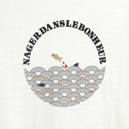 Avis T-shirt manches longues à message bleu fille OKAIDI 3