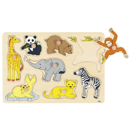 Avis Puzzle à boutons Animaux sauvages GOKI 1