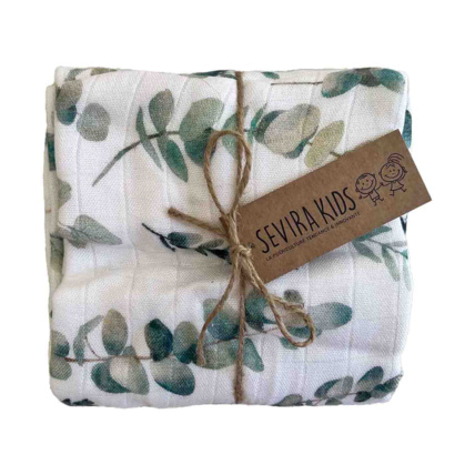 Avis Maxi lange couverture en viscose de bambou, Eucalyptus Sevira Kids 1