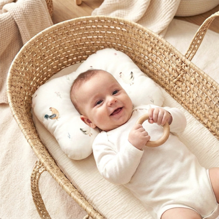 Avis Coussin cale-tête ergonomique en satin de coton Sevira Kids 2