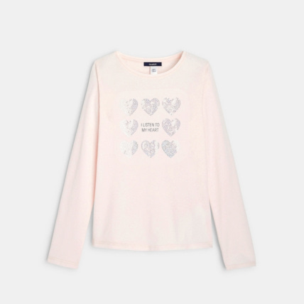 Avis T-shirt à sequins rose fille OKAIDI 1