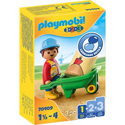 Avis Playmobil 1.2.3 - Ouvrier avec brouette PLAYMOBIL 1