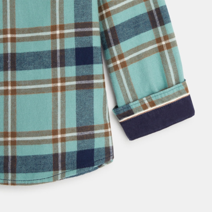 Avis Chemise à carreaux verte garçon OKAIDI 2